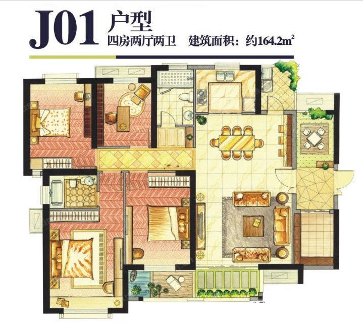 J01戶(hù)型 164.2㎡ 卡薩雷斯